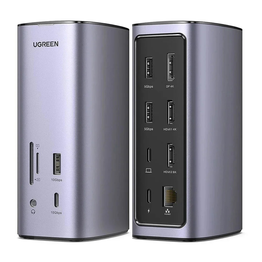 UGREEN Revodok Pro 312 - Docking Station Universal 12 en 1 con HDMI 4K y USB C